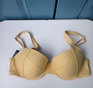 Victoria's Secret Yellow Ribbed Bra